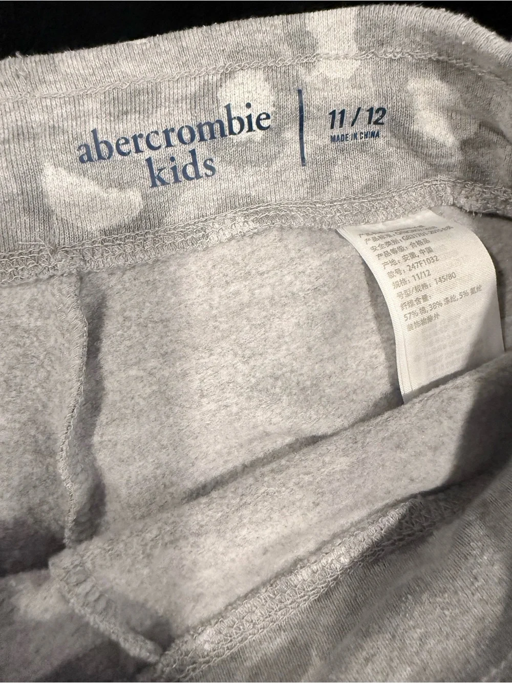 abercrombie kids Gray Leopard Zip Hoodie & Jogger Set